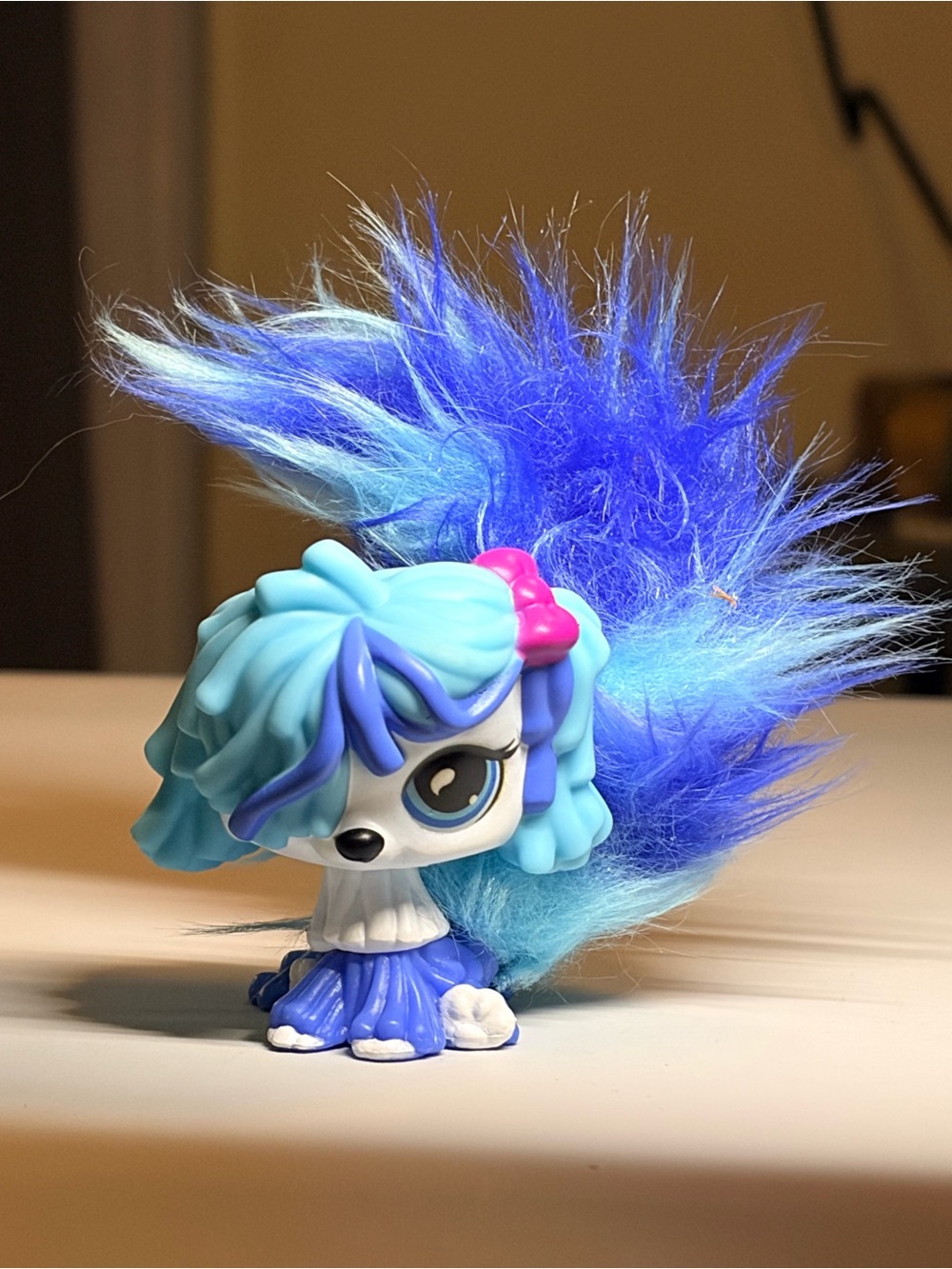 LPS Blue Hair Accessory Toy
